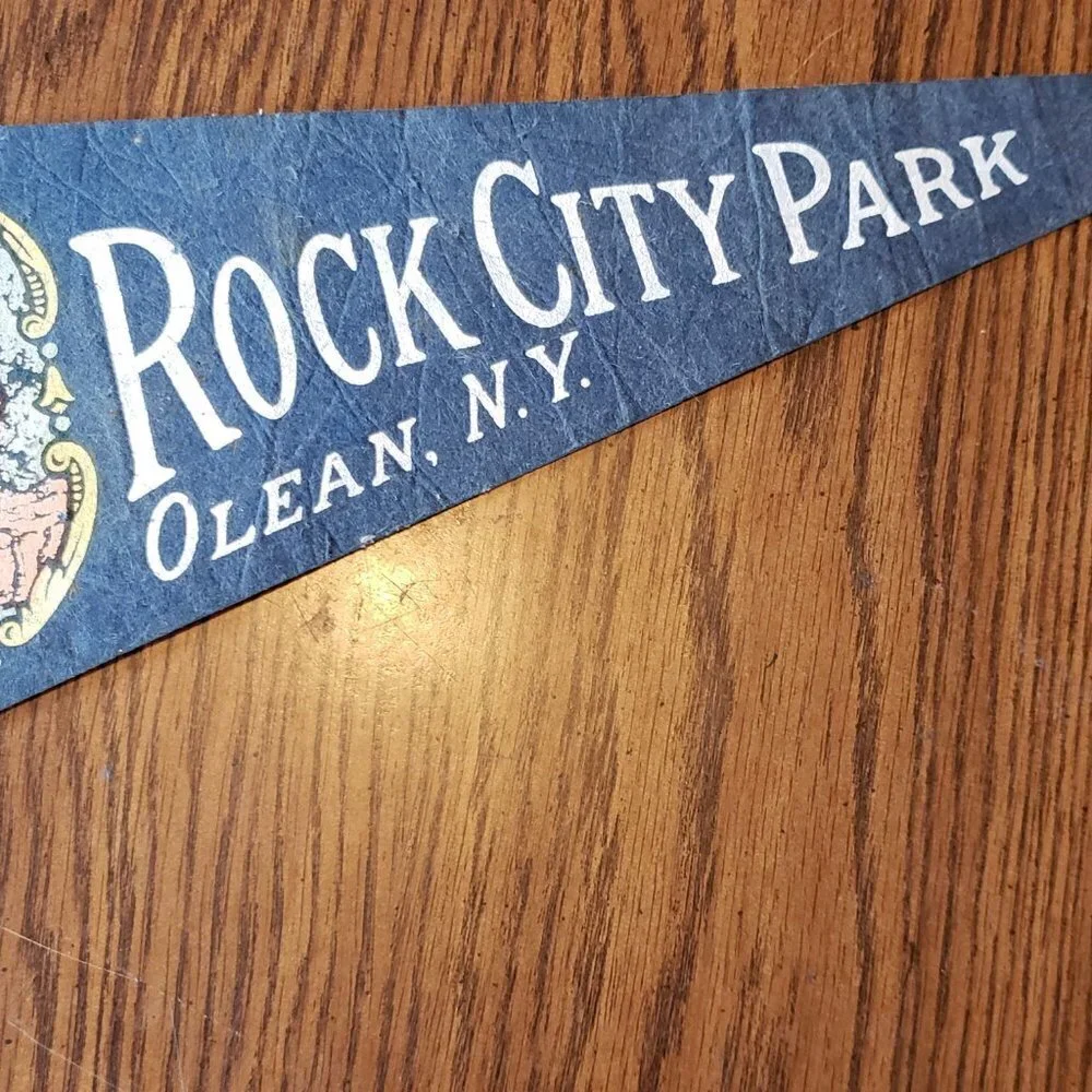 Vintage Rock City Park Olean New York NY Blue 18